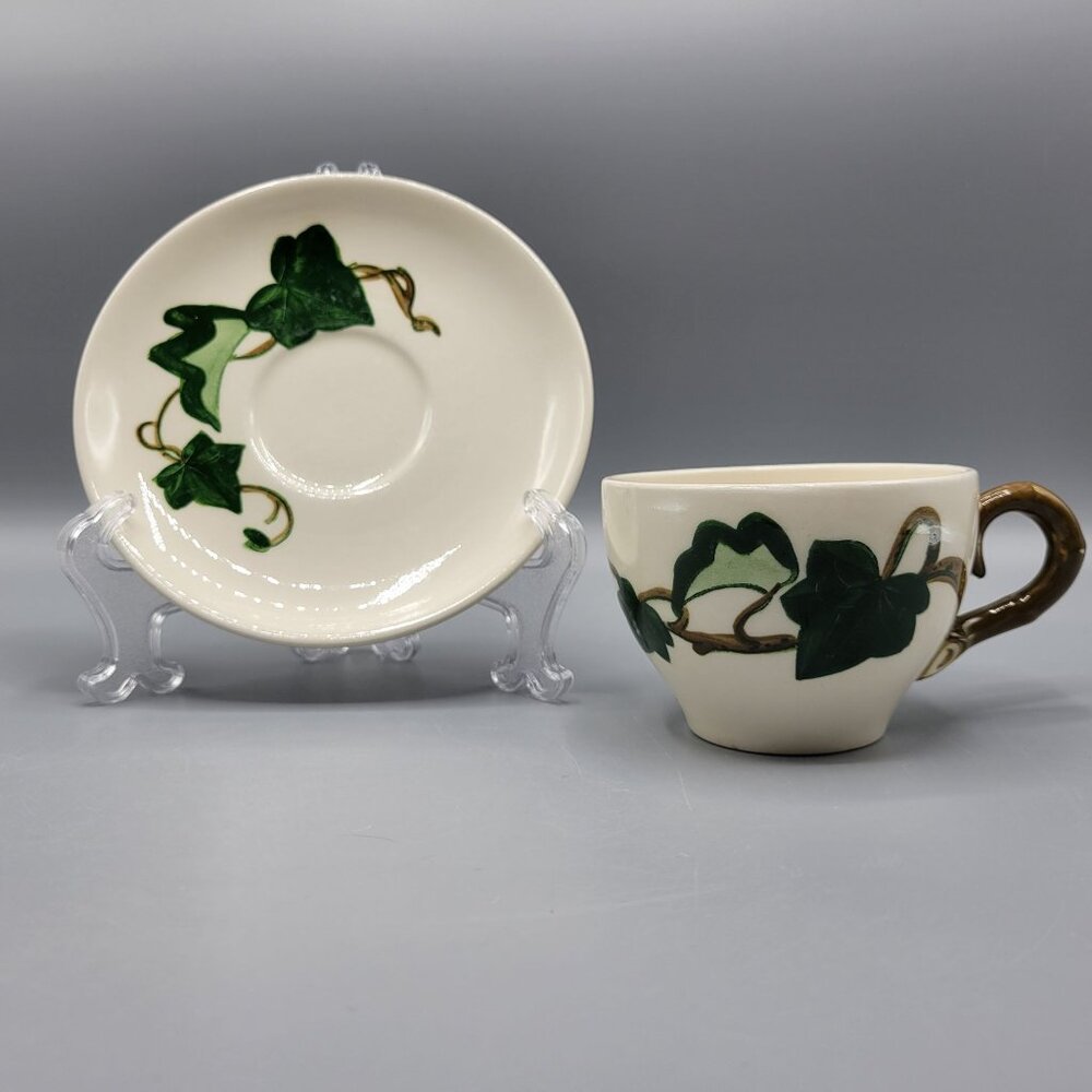 Vintage Metlox Poppytrail California Ivy Cup and Saucer Set